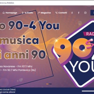 Il nuovo sito di RADIO90-4you